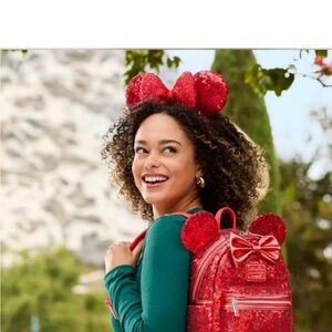 Loungefly Sparkling Red Sequin Backpack